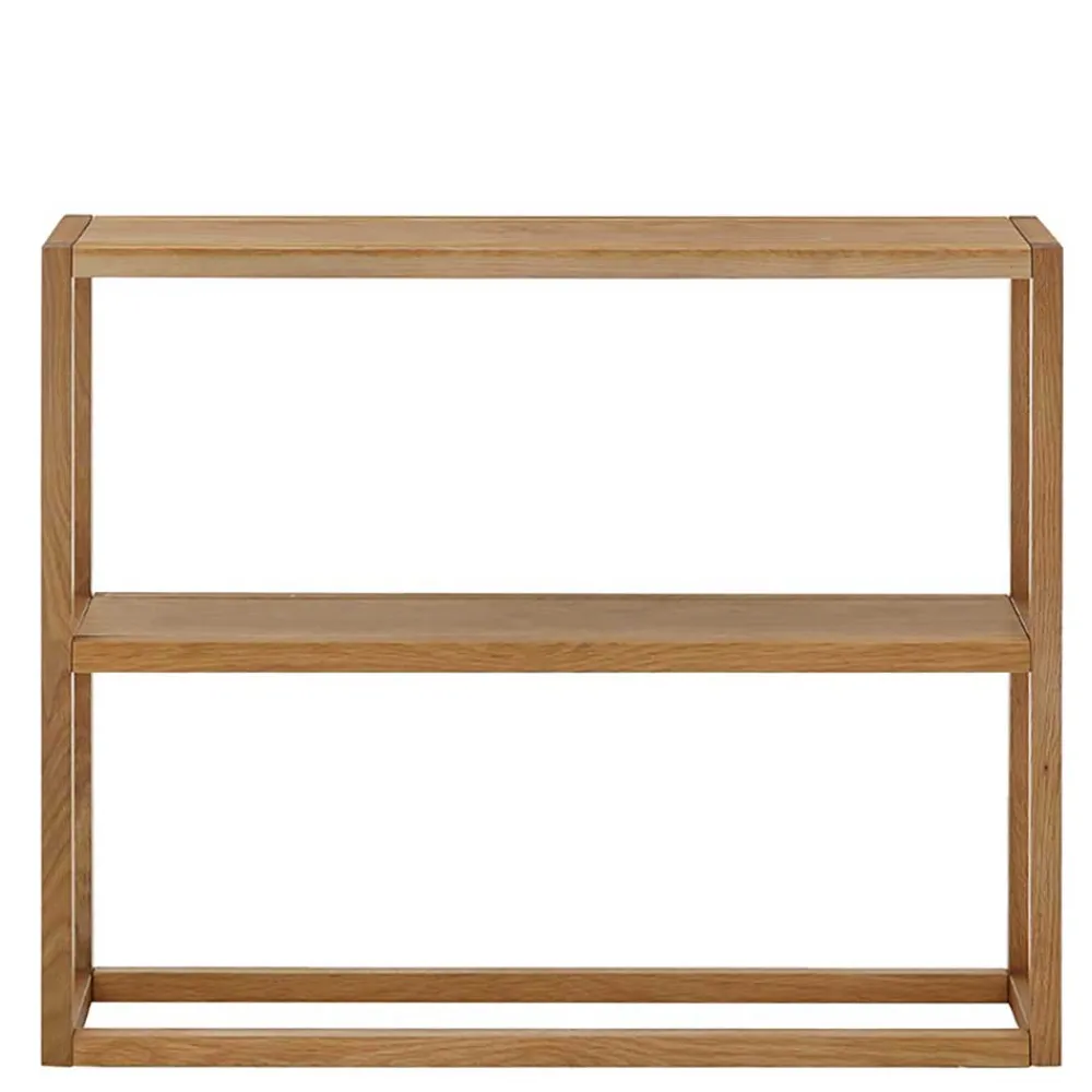 Wohnen Telefontische*Offenes Regal Konsole aus Eichenholz - Gangizo