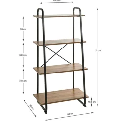 Wohnen Offenes Standregal in modernem Design - Danar