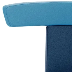 Wohnen Office Drehhocker in Dunkelblau & Hellblau - Amya