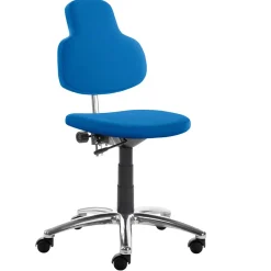 Wohnen Office Drehstuhl in Blau Kunstleder - Marocana