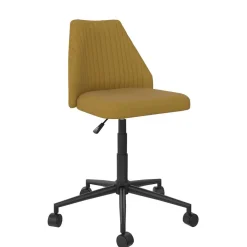 Wohnen Office Drehstuhl in Gelb Stoff - Taba