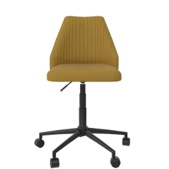 Wohnen Office Drehstuhl in Gelb Stoff - Taba