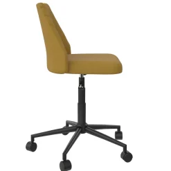 Wohnen Office Drehstuhl in Gelb Stoff - Taba