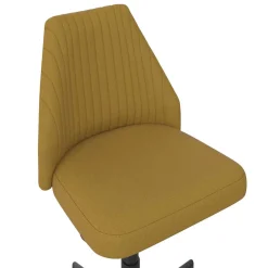 Wohnen Office Drehstuhl in Gelb Stoff - Taba
