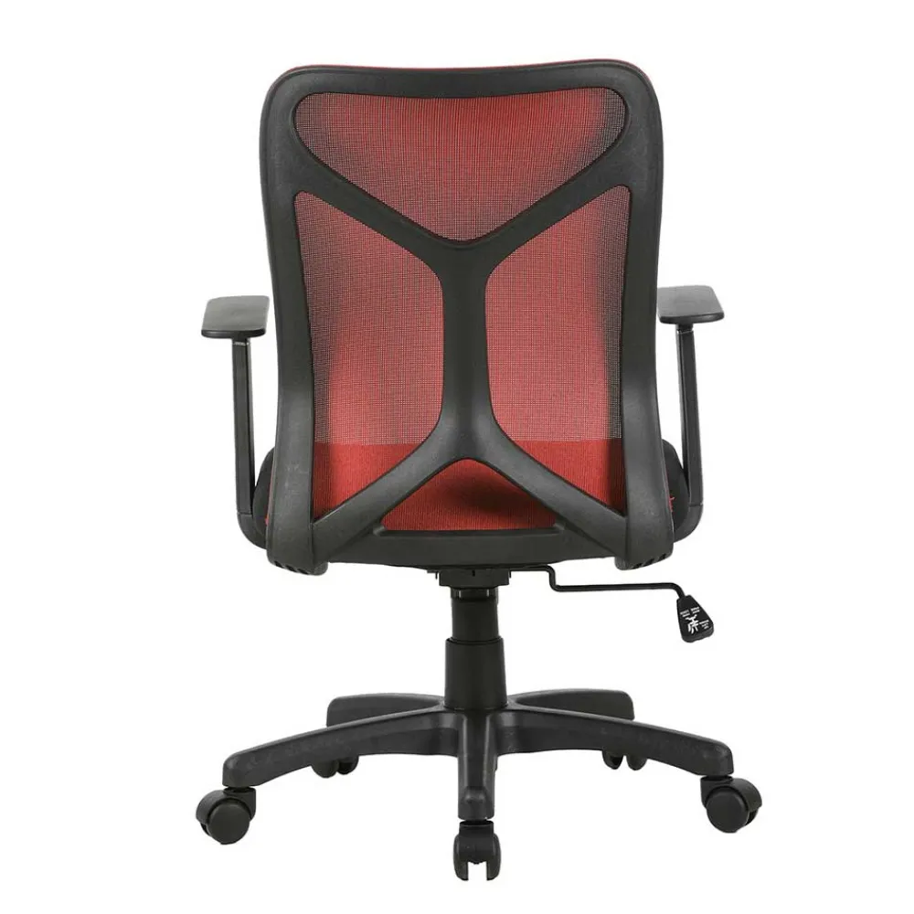 Wohnen Bürostühle*Office Drehstuhl in Rot und Schwarz - Fancys