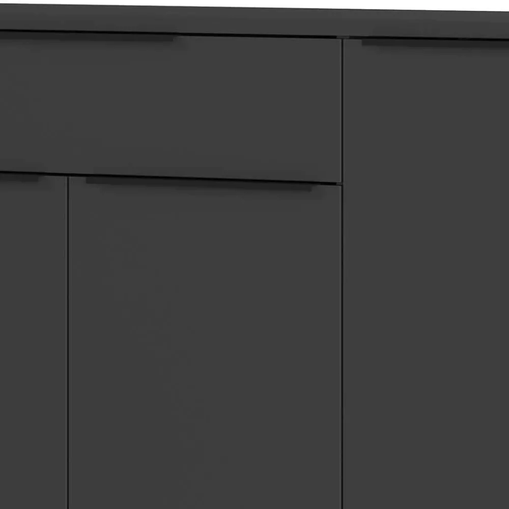 Wohnen Office Einrichtung in Dunkelgrau - Tila (vierteilig)