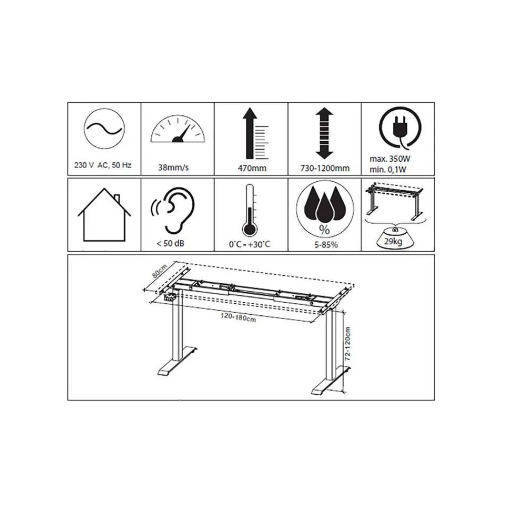 Wohnen Office Einrichtung in Dunkelgrau - Tila (vierteilig)