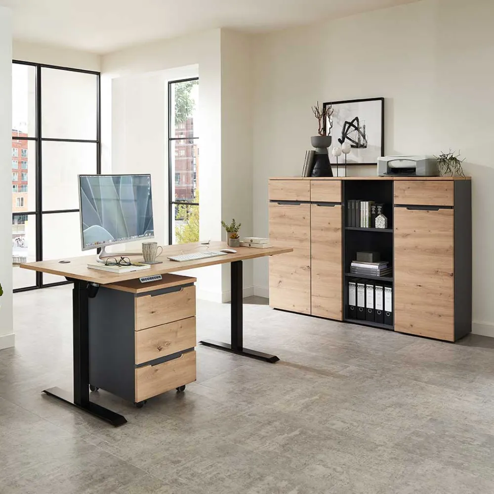 Wohnen Office Einrichtung Möbelset - Kuetra (fünfteilig)