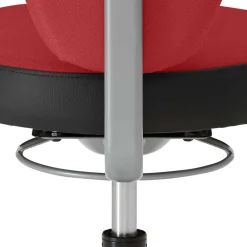 Wohnen Bürostühle*Office Hocker mit Lehne in Rot Schwarz - Winter