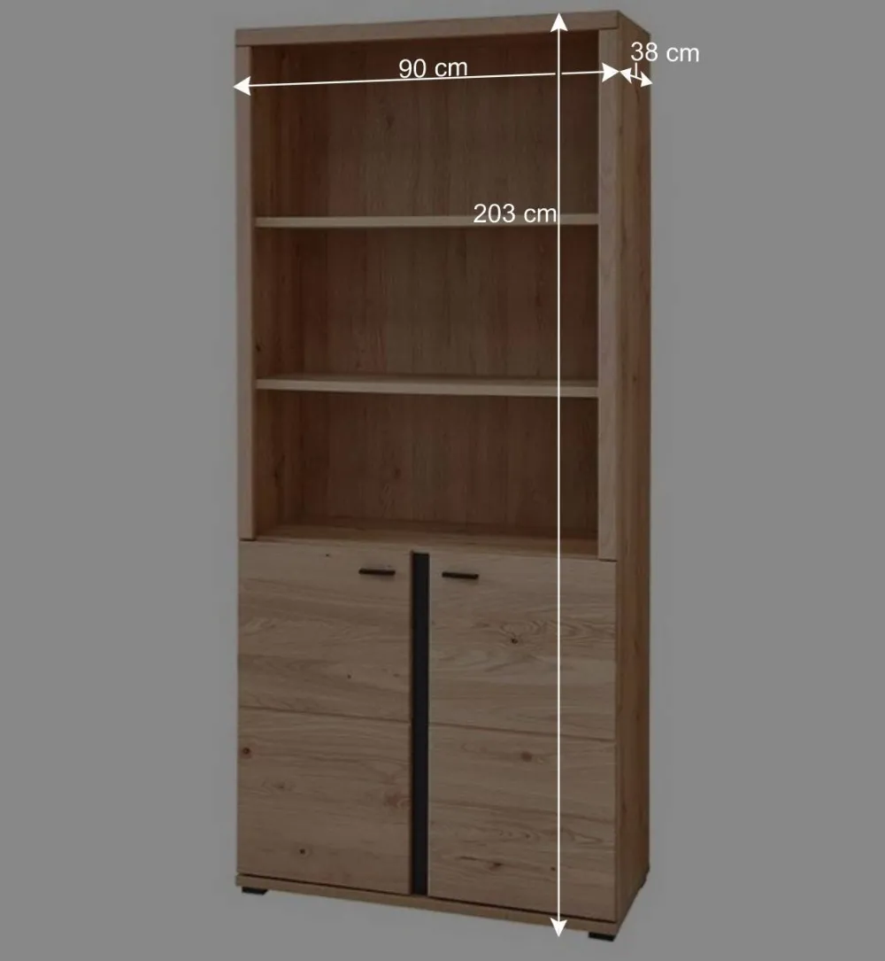 Wohnen Office Möbelset teilmassiv - Emly (achtteilig)