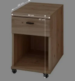 Wohnen Office Möbelset teilmassiv - Emly (achtteilig)