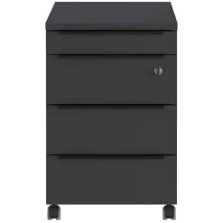 Wohnen Office Rollcontainer in Dunkelgrau - Tila