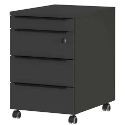 Wohnen Office Rollcontainer in Dunkelgrau - Tila