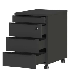 Wohnen Office Rollcontainer in Dunkelgrau - Tila