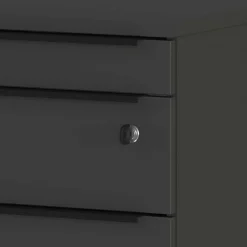 Wohnen Office Rollcontainer in Dunkelgrau - Tila