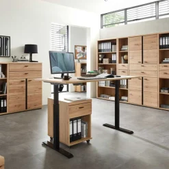 Wohnen Office Rollcontainer mit Schublade & Fach - Emly