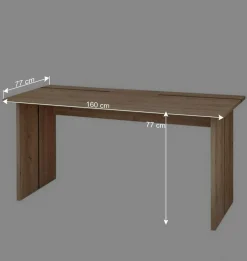 Wohnen Office Schreibtisch 160x77x77 cm - Emly