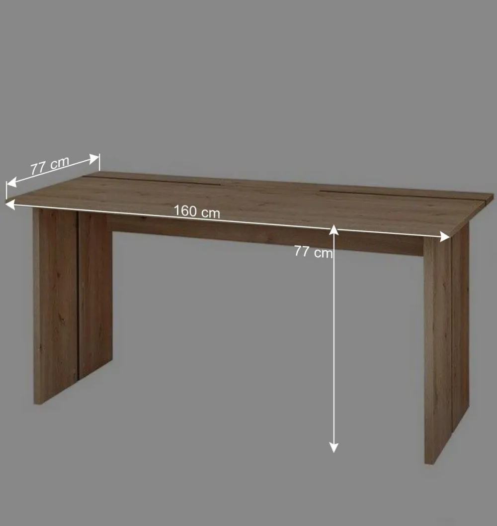 Wohnen Office Schreibtisch 160x77x77 cm - Emly