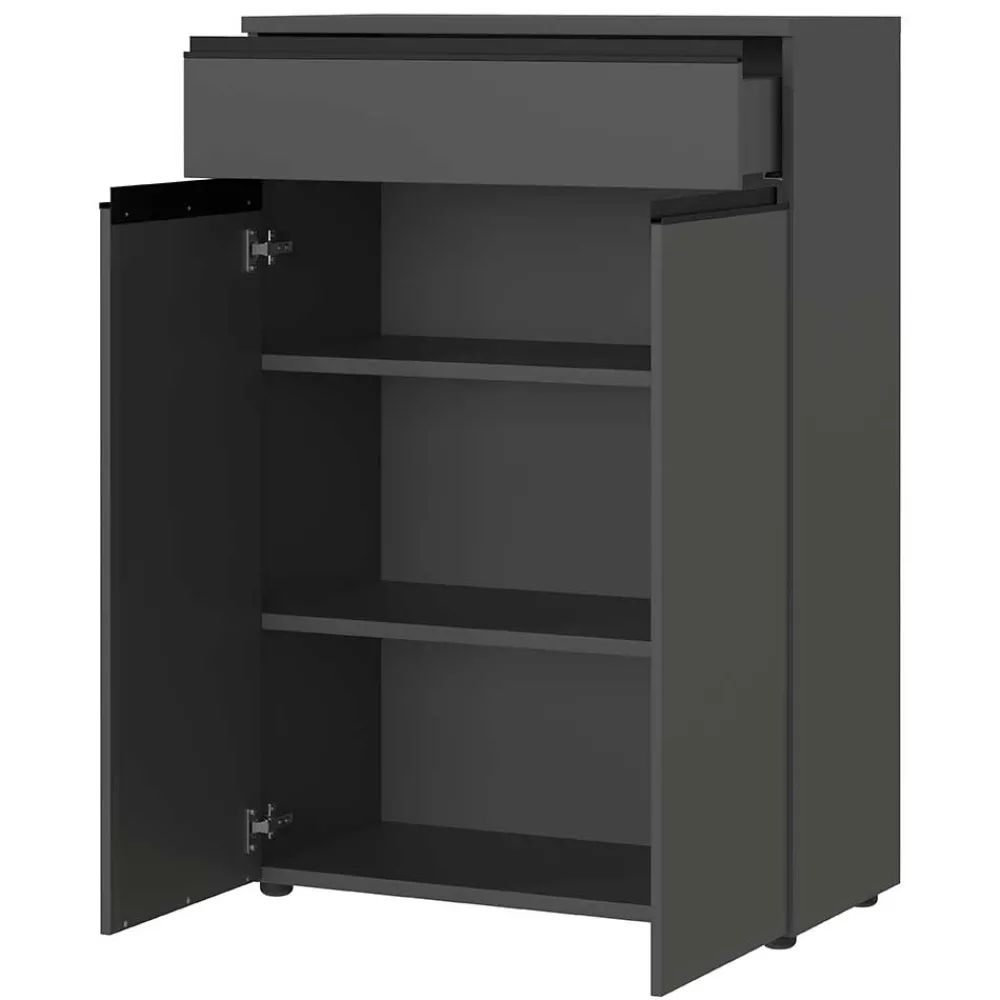 Wohnen Büroschränke*Office Vertiko in Dunkelgrau - Espnoz