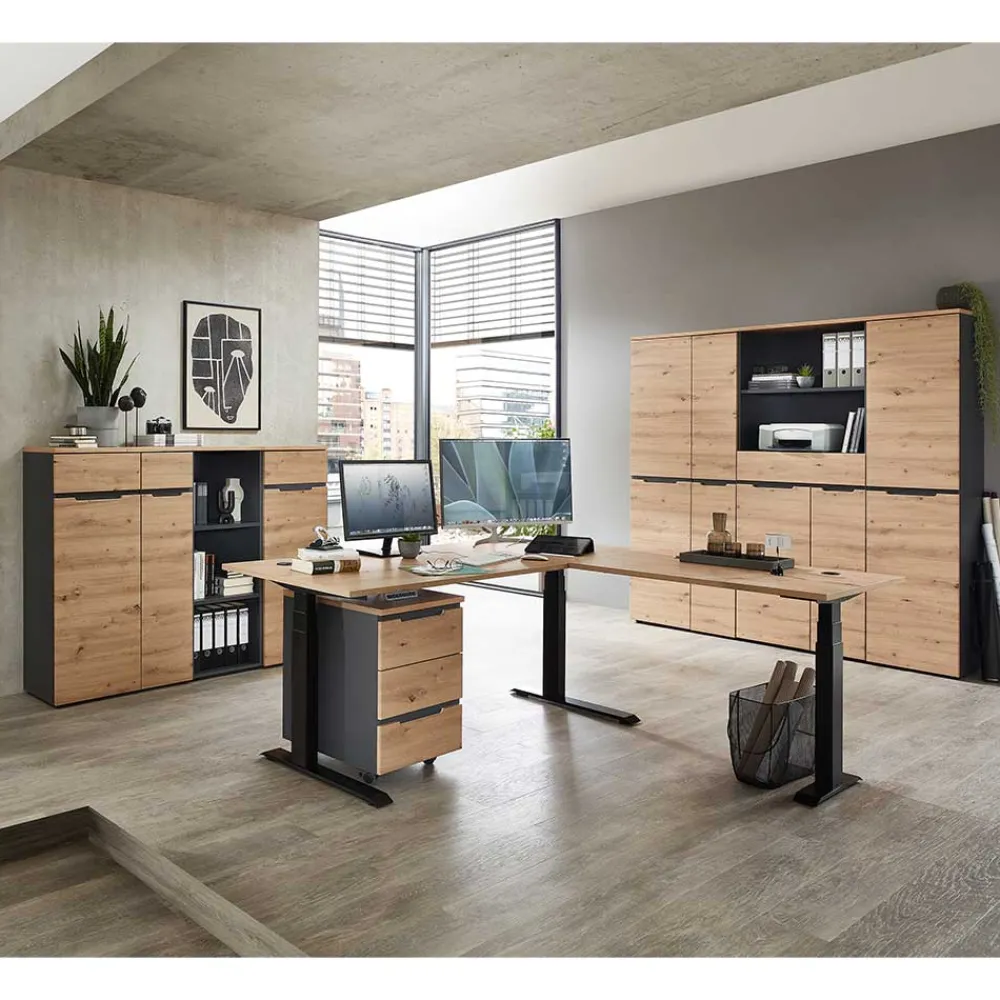 Wohnen Officemöbel Komplettset modern - Kuetra (achtteilig)