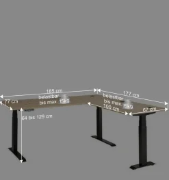 Wohnen Officemöbel Komplettset modern - Kuetra (achtteilig)