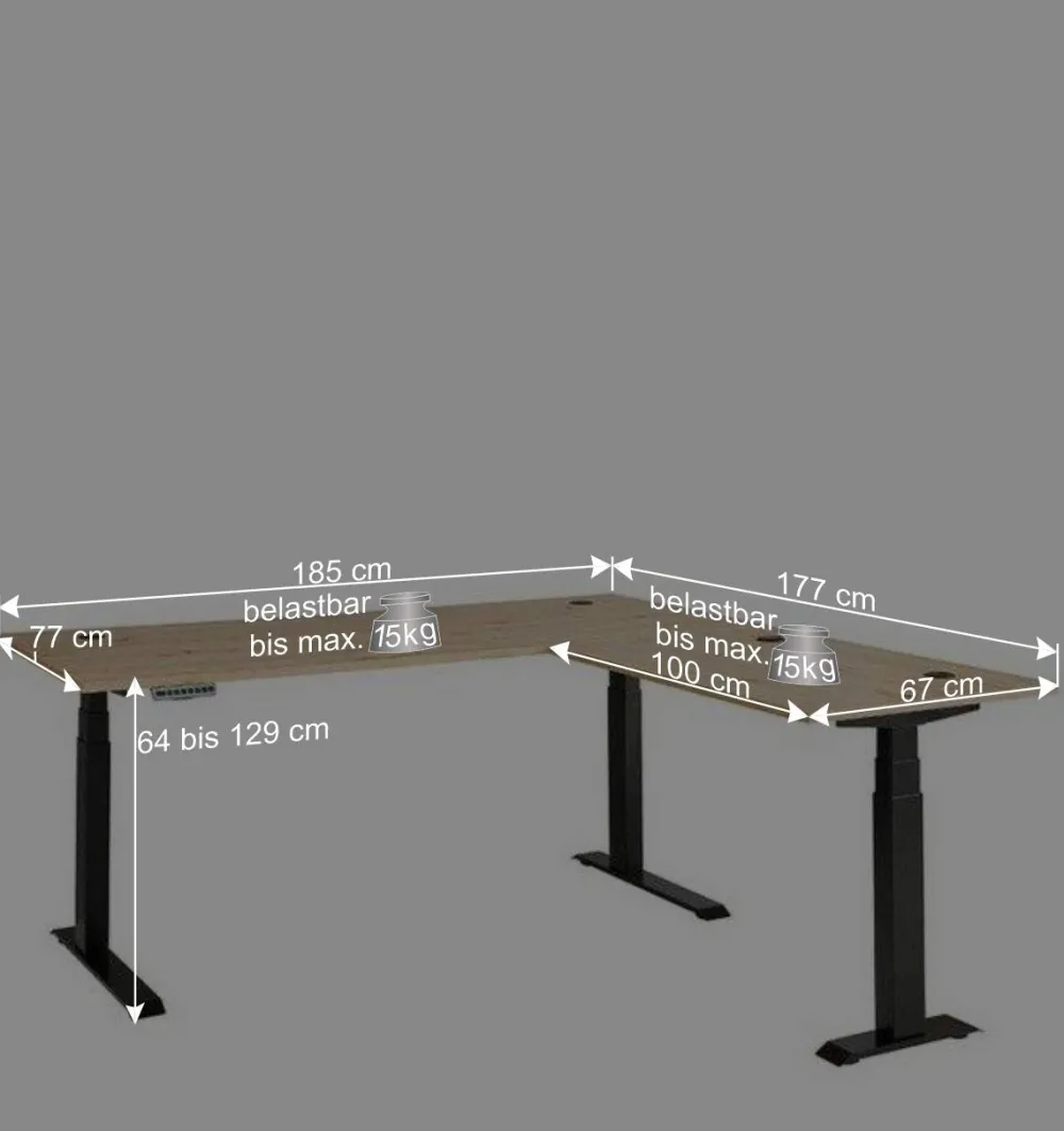 Wohnen Officemöbel Komplettset modern - Kuetra (achtteilig)