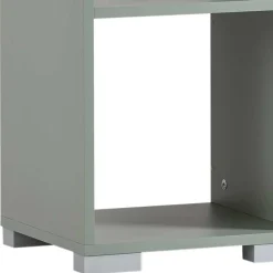 Wohnen Officeregal mit vier Fächern in Graugrün - Neasa