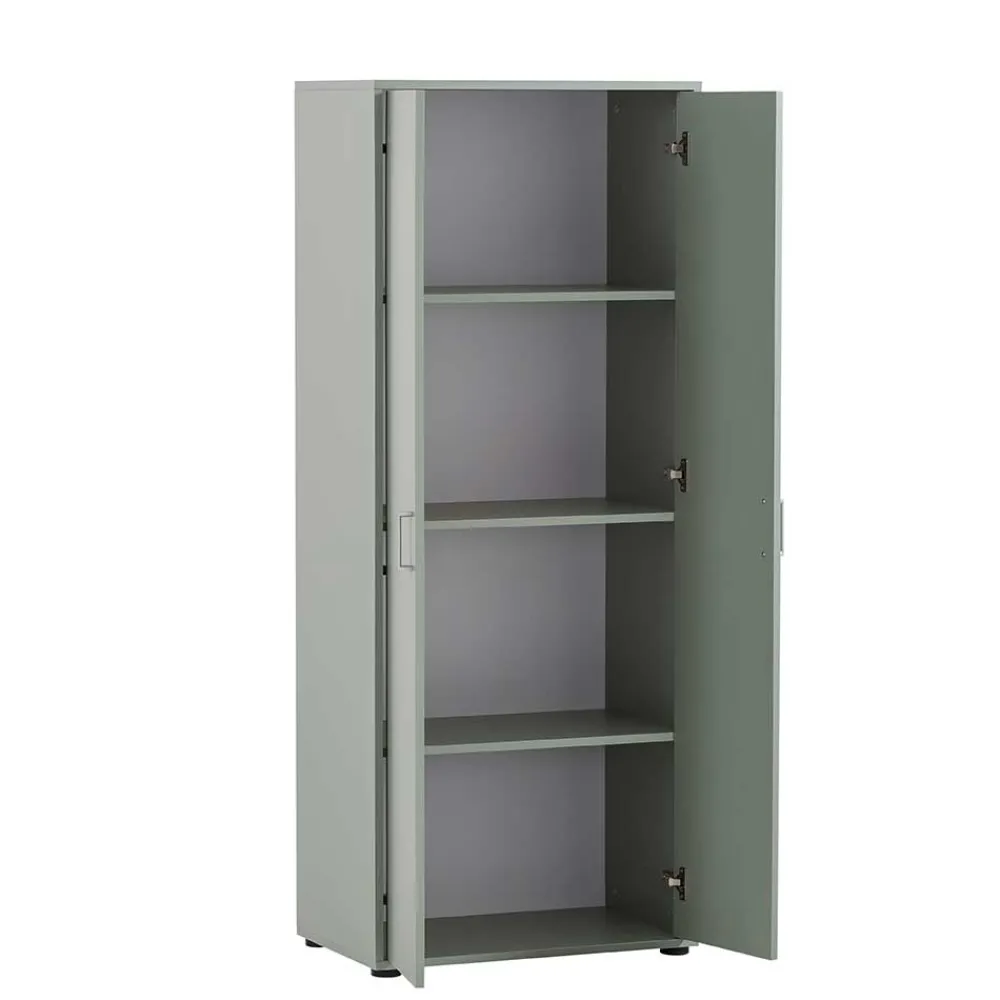 Wohnen Büroschränke*Officeschrank in Graugrün - Zebastio