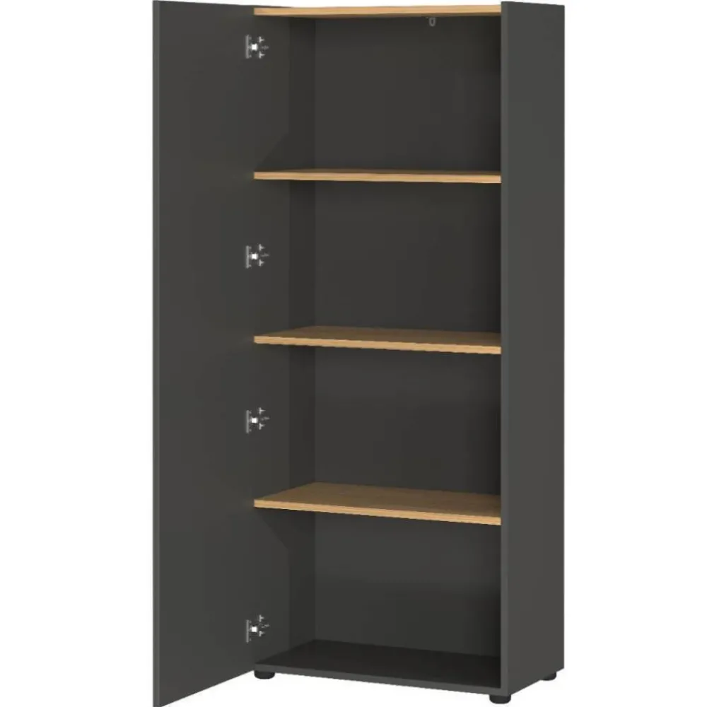 Wohnen Officetisch und Schränke Set - Casai (dreiteilig)