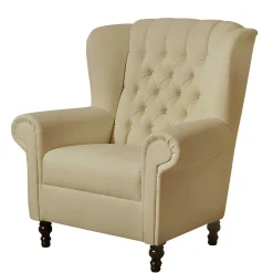 Wohnen Ohrenbackensessel im Chesterfield Look - Horizonte