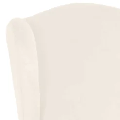 Wohnen Sessel & Hocker|Sessel*Ohrensessel in Cremefarben Samtvelours - Leviada