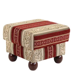 Wohnen Braune Möbel|Sessel & Hocker*Ohrensessel mit Streifen und Ornamenten - Basento