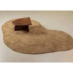 Wohnen Organisch geformter Teppich in Hellbraun - Jaliasda