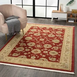 Wohnen Teppiche*Orient Teppich in Dunkelrot und Beige - Malaya