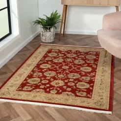 Wohnen Teppiche*Orient Teppich in Dunkelrot und Beige - Malaya
