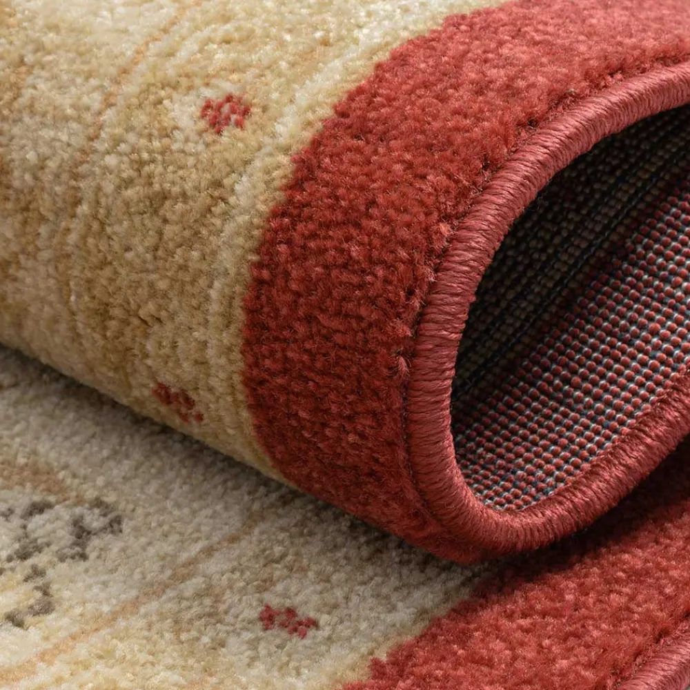 Wohnen Teppiche*Orient Teppich in Dunkelrot und Beige - Malaya