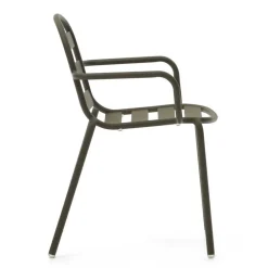 Wohnen Outdoor Armlehnenstühle in Graugrün - Ocna (4er Set)