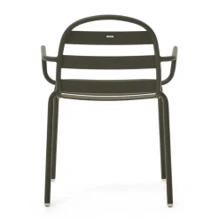 Wohnen Outdoor Armlehnenstühle in Graugrün - Ocna (4er Set)