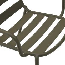 Wohnen Outdoor Armlehnenstühle in Graugrün - Ocna (4er Set)