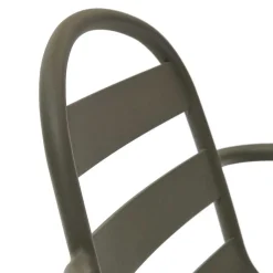 Wohnen Outdoor Armlehnenstühle in Graugrün - Ocna (4er Set)