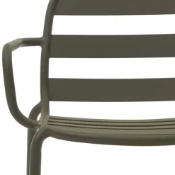 Wohnen Outdoor Armlehnenstühle in Graugrün - Ocna (4er Set)