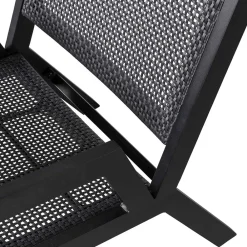 Wohnen Rattanmöbel|Lounge-Gartenmöbel*Outdoor Armlehnenstuhl in Schwarz - Fiela (2er Set)