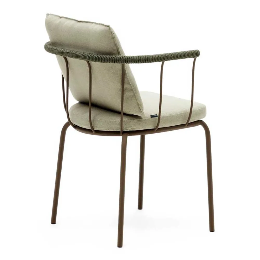 Wohnen Rattanmöbel*Outdoor Armlehnstühle in Braun - Ragusca (4er Set)