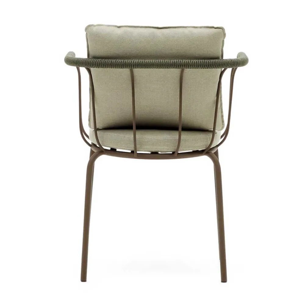 Wohnen Rattanmöbel*Outdoor Armlehnstühle in Braun - Ragusca (4er Set)