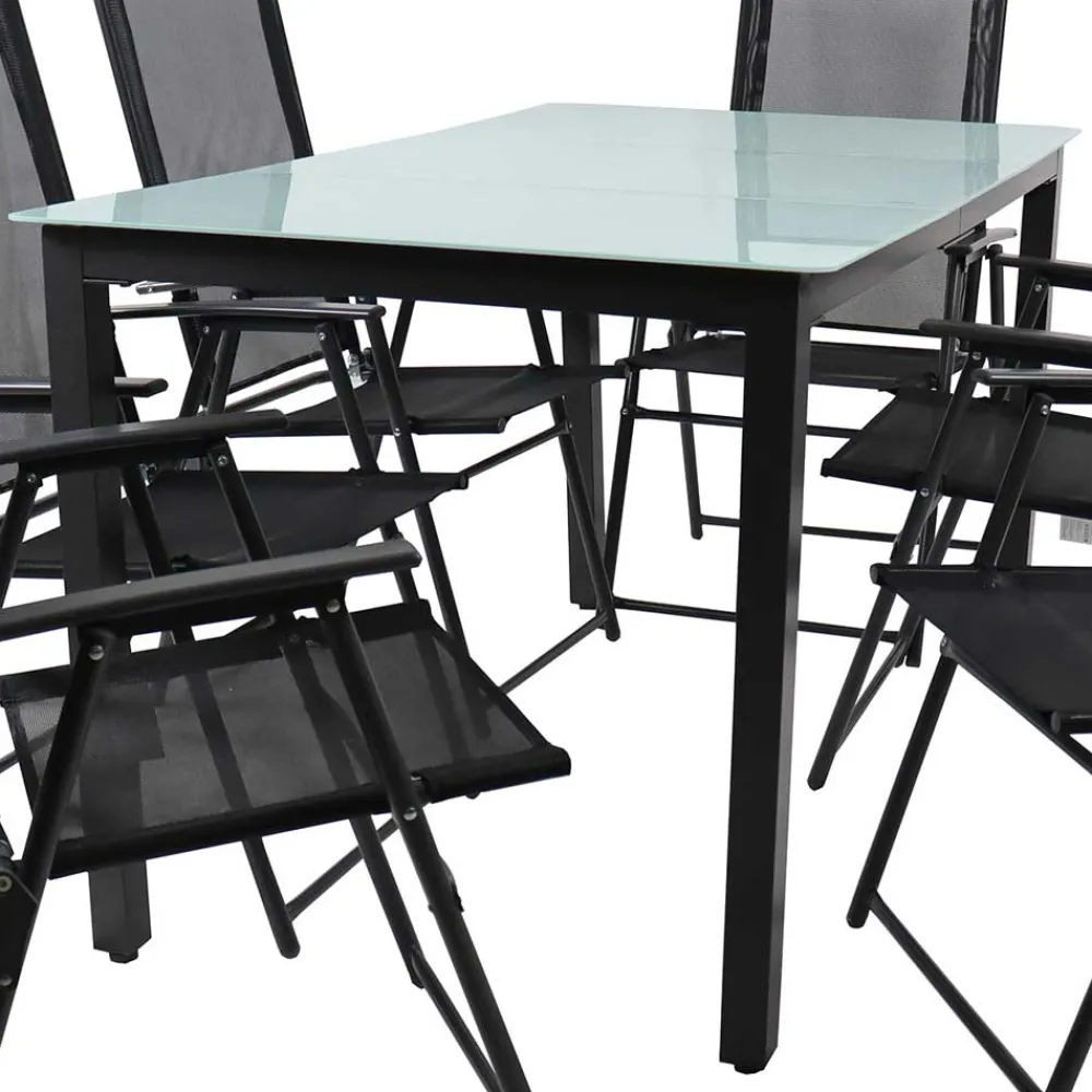 Wohnen Outdoor Essgruppe in modernem Design - Fridamo (siebenteilig)