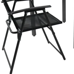 Wohnen Outdoor Essgruppe mit zwei Klappstühlen - Saridio (dreiteilig)