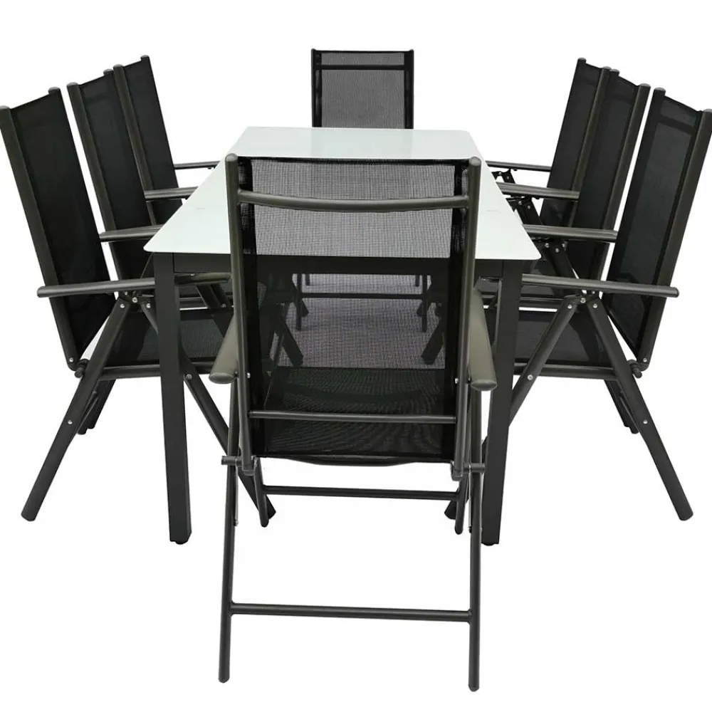 Wohnen Outdoor Esstischgruppe Set - Yumagno (neunteilig)