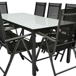 Wohnen Outdoor Esstischgruppe Set - Yumagno (neunteilig)