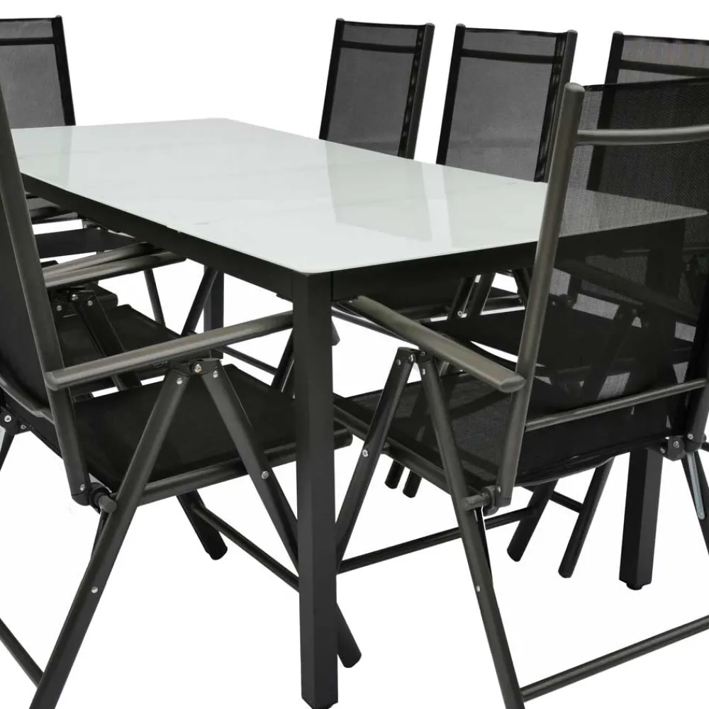 Wohnen Outdoor Esstischgruppe Set - Yumagno (neunteilig)