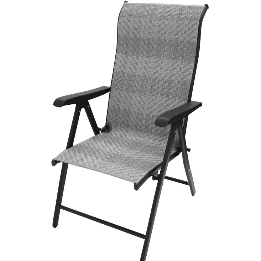 Wohnen Outdoor Klappsessel in Grau und Schwarz - Troketta